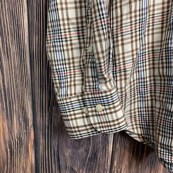 Peter Millar Men’s Multicolor‎ Check Long Sleeve Button Down Cotton Shirt Large - Picture 5 of 12